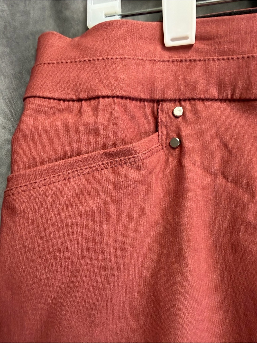 Women's Rust Tailored Straight-Leg Trousers - Picture 5 of 6